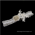 Romantic Vintage Lace Garter Rhinestone Crystal Bridal Pearl Wedding Garter